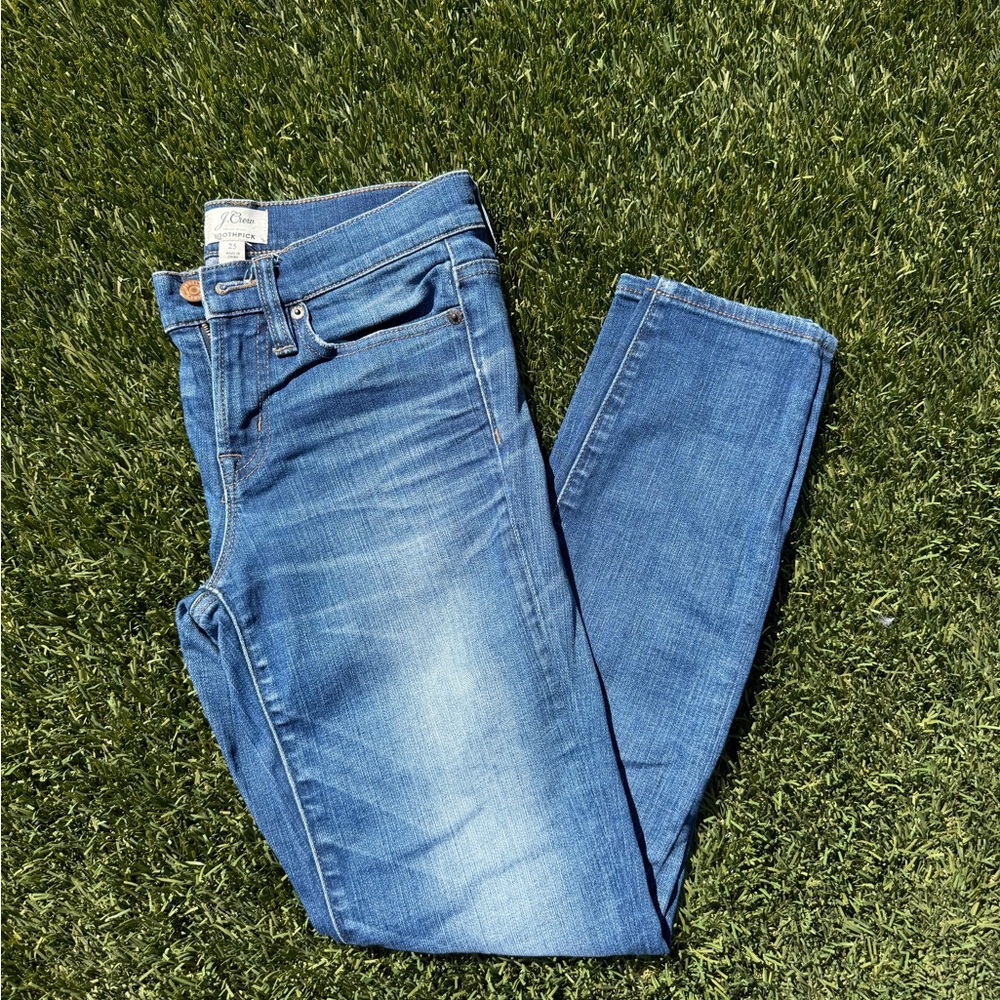 J. Crew Vibrant Blue Skinny Jeans